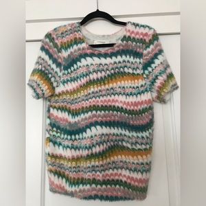 Anthropologie Short Sleeve Sweater